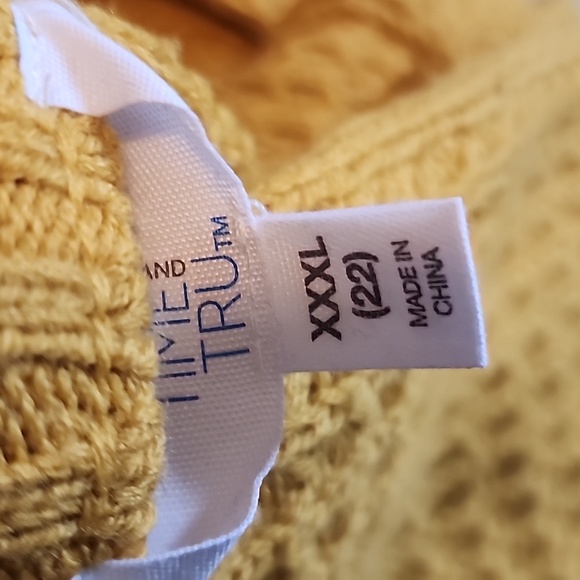Time and Tru Women's Mixed Stitch Sweater - Picture 5 of 5